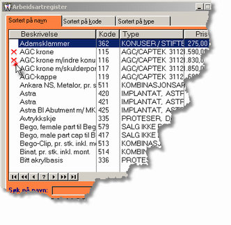 12 DENTAL2000 - Endringsdokumentasjon 1.5.5 Annet I ordreregistrene vises nå søkefeltet for ordrenummer uten alle nullene! En liten bugfiks. Gå til: Bugfiks alle versjoner 2 Endringer 2001 2.1 v2001.