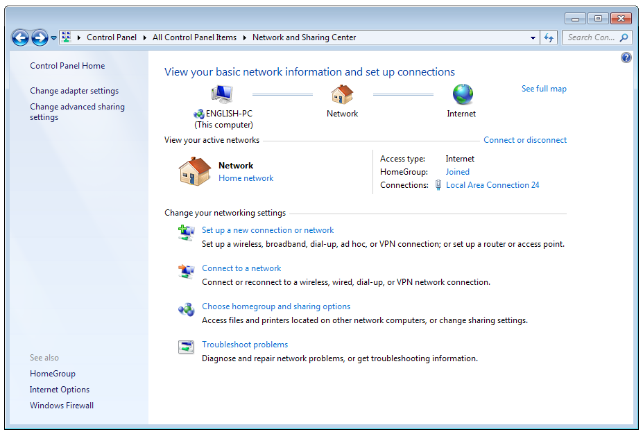 ENGLISH 4. Velg Internet Protocol Version 4 (TCP/IPv4) og klikk Properties (Egenskaper). 5.