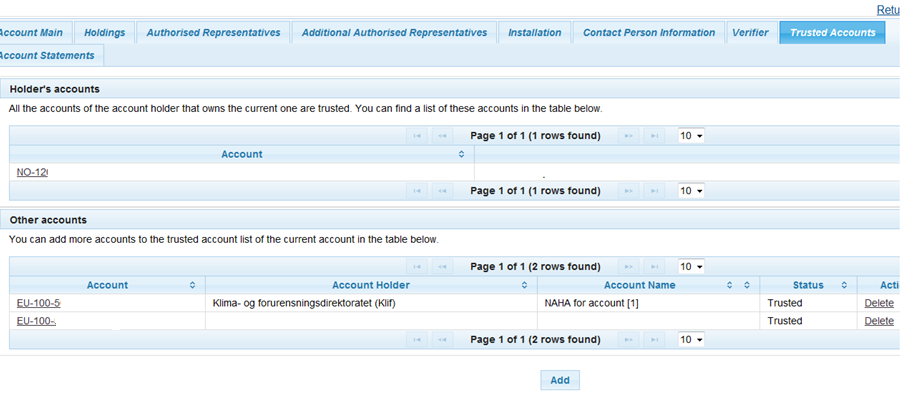 1. Hvordan legge til en konto på «Trusted account list» (TAL)?