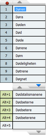 Lag egne ordlister Av og til skal man skrive tekster med mange spesielle og vanskelige faguttrykk som man kanskje ikke finner i en ordbok. Da kan man i CD-ORD lage en egen fagordliste.