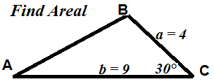 Flere eksempler på anvendelse af formlerne Sin(30 )= b / 8 Dvs b = 8 Sin(30 ) = 8 0,5 = Tan(A)= / = 0,5 Dvs Vinkel A = 6,6 (Benyt Tan -1 eller ArcTan) Sin(70 ) 5,0 = Sin(50 ) c Dvs c =