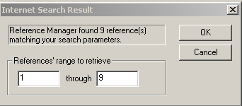 Laste inn referanser ved søk fra Reference Manager I Reference Manager finnes det mulighet for å hente inn referanser ved søk direkte fra applikasjonen. Det er bl.