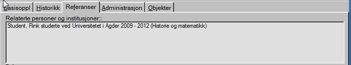 Primus Endringer fra versjon 5.6.3 til 5.6.4 6 Figur 3: Enkelt eksempel på registrering av steder for navnposter Relasjoner mellom personer er ofte begrenset i tid.