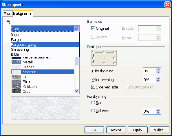 .5. Lysbildebakgrunn Bakgrunn for enkelt lysbilde Lysbildene kan ha et bilde eller en farge som bakgrunn.