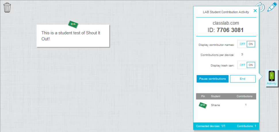 CHAPTER 8 BRUKE LESSON ACTIVITY BUILDER (LAB) Etter de har laget bidragene sine, velger elevene kategrien de vil bidra til fra Velg kategrirullegardinmenyen. 2.