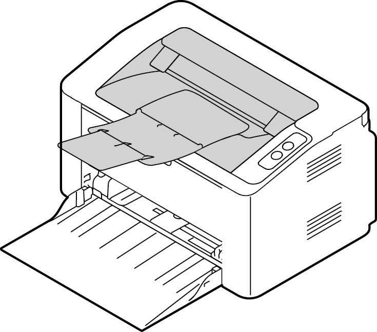 Materialmottakere Materialmottakere Mottaker Maskinen har en mottaker: Mottaker (med forsiden ned) opp til maksimalt 100 ark med 80 g/m² papir, 10