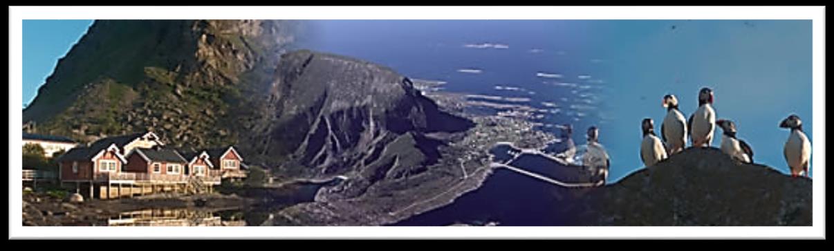 Fra Bodø med hurtigbåt (Torghatten Nord) til Lovund. Eller egen bil langs Kystriksveien evt. E6 til Stokkvågen, som er en fordel, for å greie å være med fra kursstarten sent torsdags ettermiddag. Evt.