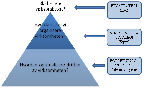 Plan for selskapskontroll 4 Eierstrategi og eierstyring Det er viktig at kommuner etablerer systemer for eierstyring, slik at kommunens representanter i de operative organene i selskapene har