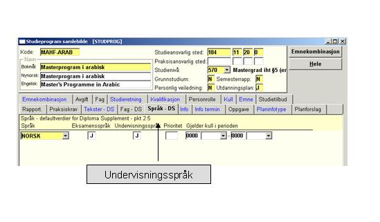 Studieprogram 1.