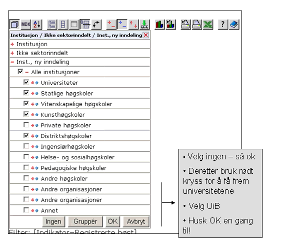 institusjon og trykk ok igjen! 3.