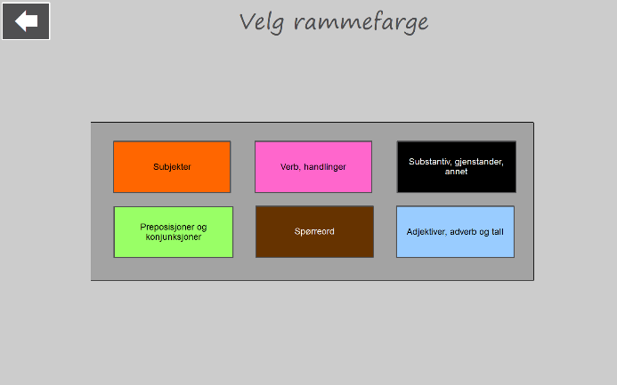 3.5.1.2 Annet: Her kan tekst, rammefarge og feltfarge endres.