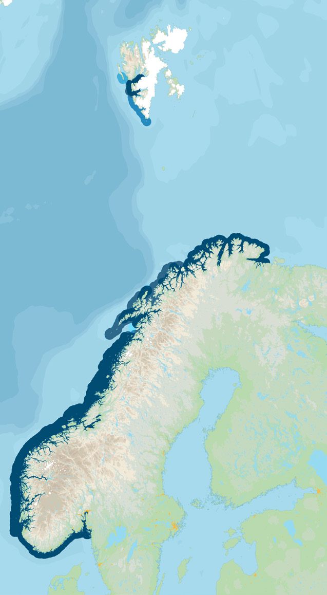 Hele landet var også talt tidligere, men dataene for store deler av landet var vesentlig mer enn 10