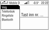 Innledning 163 Ringe nødsamtaler Slå nødnummeret (f. eks. 112). Forbindelsen til nødtelefonsentralen opprettes. Svar når tjenestepersonalet stiller deg spørsmål som gjelder nødstilfellet.