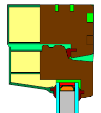 Resultater Beregnet U-verdi for de ulike vinduene er vist i figur 3.6 b sammen med tegninger av henholdsvis bunn-, side- og topprofilen. Figur 3.
