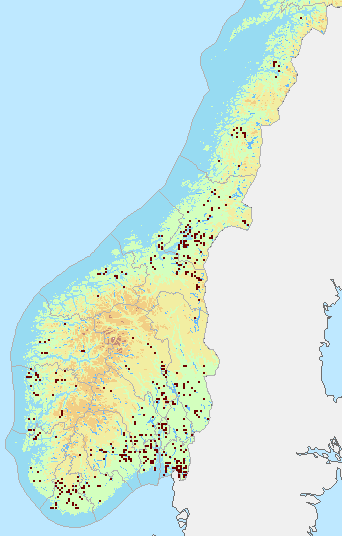 Hekkeområder for kanadagås Den sprer seg naturlig, men ikke