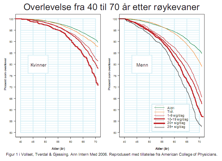 Hvor dødelig er røyking?