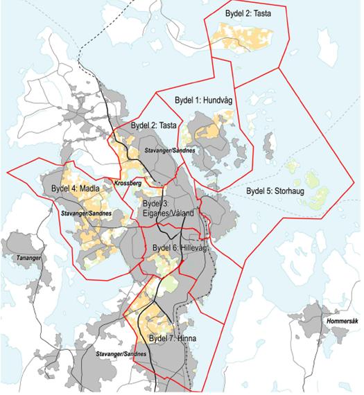 Bydelene (1.jan 2011) 1. Hundvåg (12 965) 2. Tasta (14202) 3.