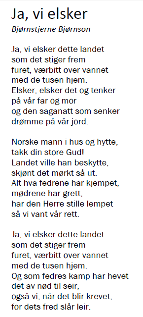 Sangteksten Reklamebildet (Utdanningsdirektoratet, 2014). Som vi ser er oppgaven som ble gitt til elevene i mitt prosjekt noe enklere og mindre kompleks enn den som ble gitt til eksamen på 10.