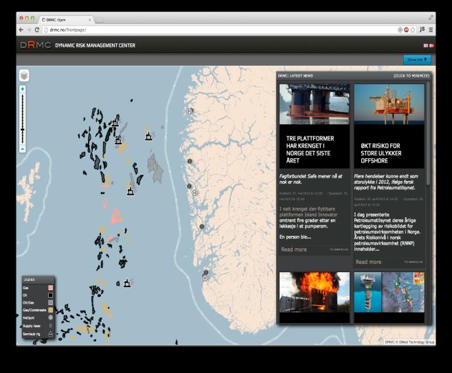 Tema Portal for enkel tilgang til rigg- og risikoinformasjon for brukere Bruk av sanntidsdata til dynamisk risikostyring på rigg Verktøykasse for enklere