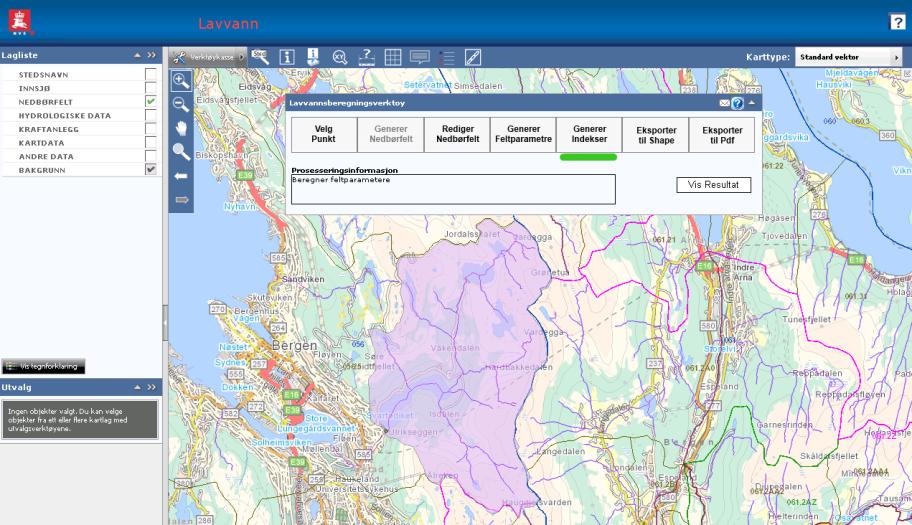 Lavvanns-verktøyet Foreløpig adresse: http://gislaugny.nve.no/geocortex/essentials/web/viewer.aspx?