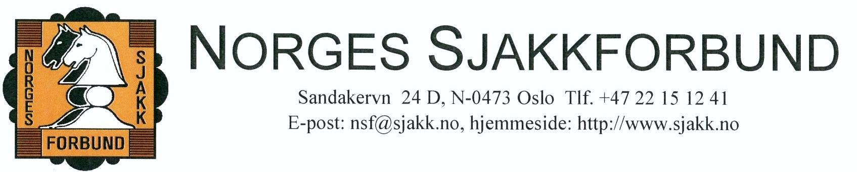 kalling INNKALLING TIL NORGES SJAKKFORBUNDS 93. KONGRESS som avholdes i Trondheim søndag 13. juli 2014 kl. 18.00.