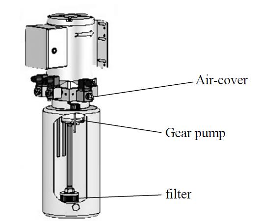 Figur 7.2, Prinsippskisse for det enkle hydrauliske systemet-a 8.1.