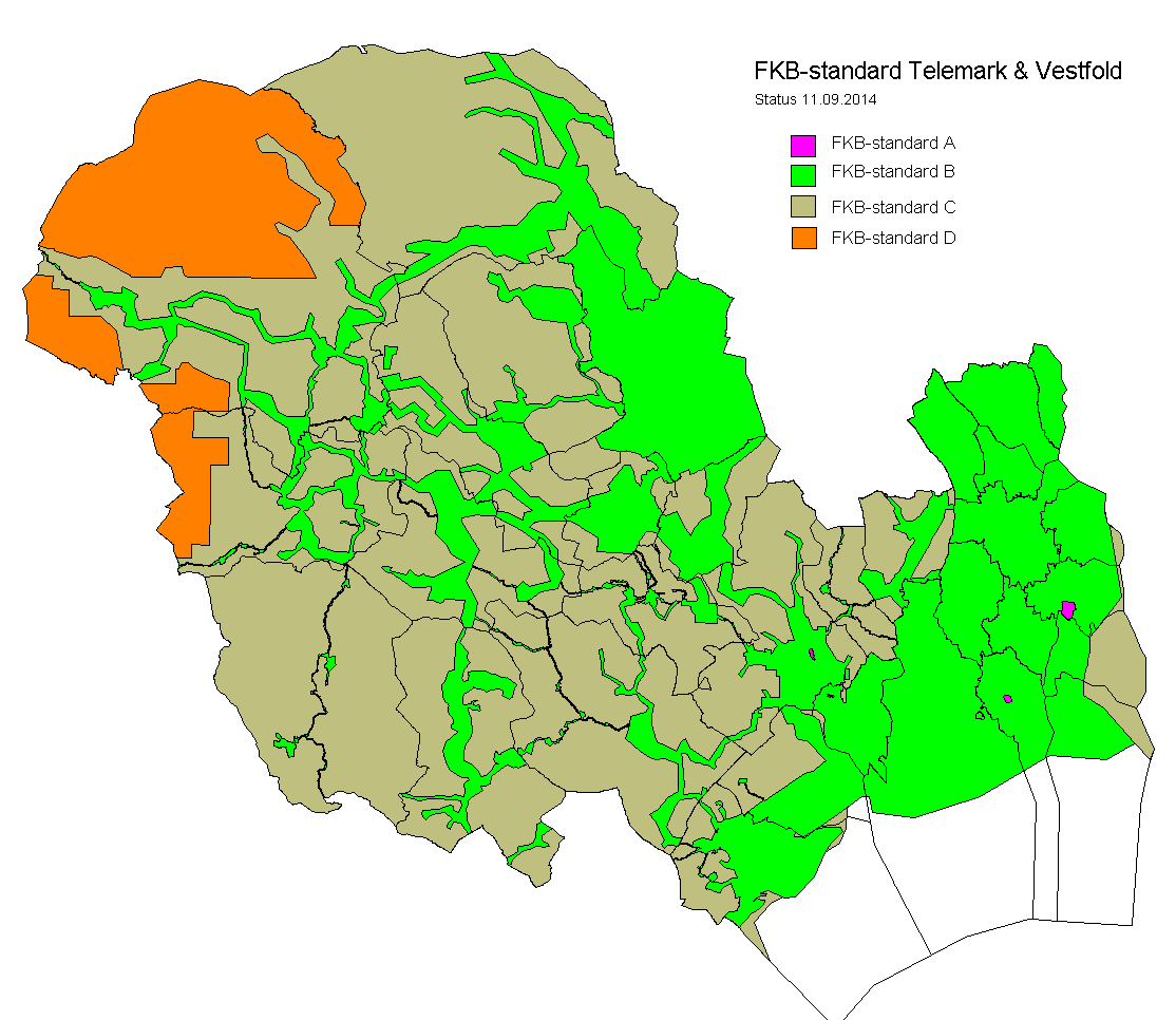 4.3.1 Geovekst I Geovekst-samarbeidet etableres og forvaltes de mest detaljerte basis data; FKB-dataene, ortofotoene og terrengdataene i Norge.