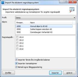 Systemene 24SevenOffice, Tripletex og xledger er webbaserte systemer, og det er kun nødvendig å oppgi brukernavn og passord. DI Systemer bruker et eget system, og krever kun brukernavn og passord.