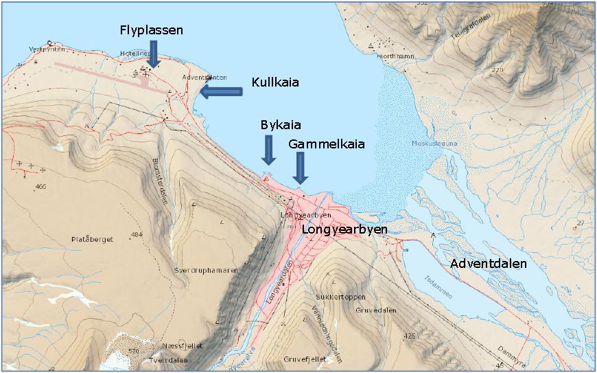 Strategisk havneplan, Longyearbyen Delrapport, Statusbeskrivelse multiconsult.no 3 Lokale planer og vedtak Illustrasjon fra «Planbeskrivelse. Delplan Longyearbyen havn/bykaia», Rambøll 10.