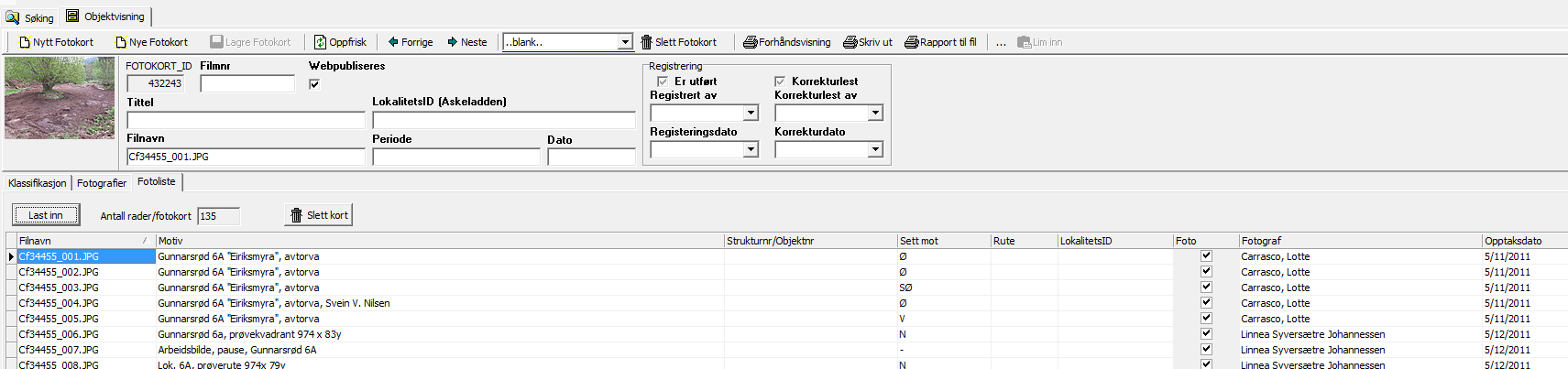 3 Fanen Fotoliste Kort vei til fotoliste: 1. Klargjør bildene 2.