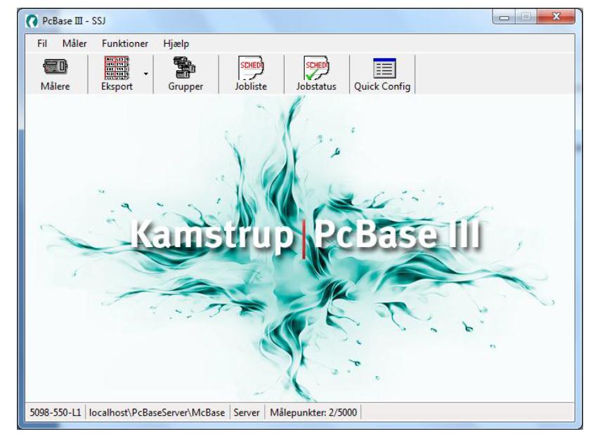 PcBase III- Meter Data Management PcBaseIII er det sentrale databaseprogram til den