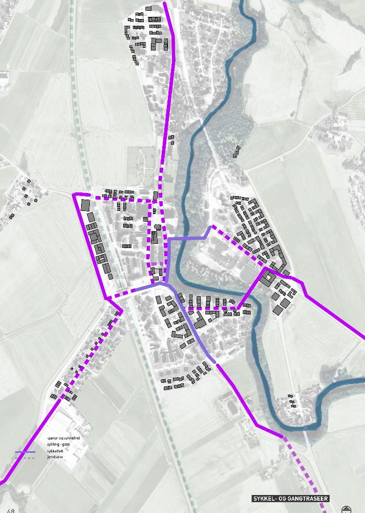 Endringene i gatesnittene består hovedsaklig i å tilrettelegge bedre for de myke trafikantene, gjennom eksempelvis etablering av fortau på begge sider av noen gater og etablering av sykkelfelt langs