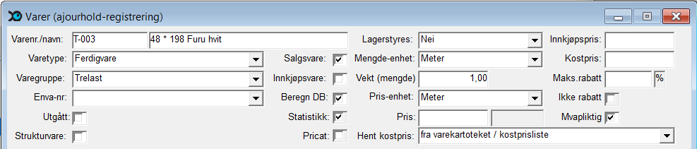 Systemet filtrerer hvilke skilleark og opplysninger som vises basert på oppsettet i Klientkartoteket.