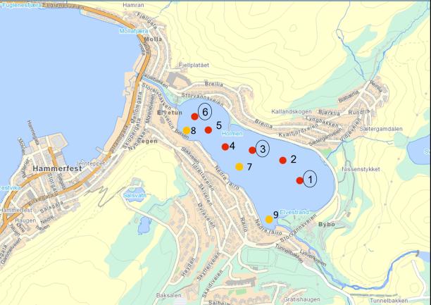 Analyser av sediment PAH: III