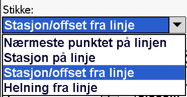 Linjer Velg "Sett ut" og deretter "Linjer", og du får følgende bilde: 1. Legg inn startpunkt og sluttpunkt på linja ved å velge punkter fra liste, eller å velge punktene på kartet. 2.