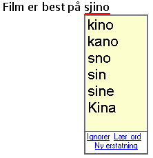 5.3 Velge metode for stavekontroll Textpilot tilbyr flere metoder for stavekontroll. Det neste avsnittet går gjennom de forskjellige metodene.