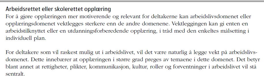 Læreplanen i norsk og samfunnskunnskap, s 8