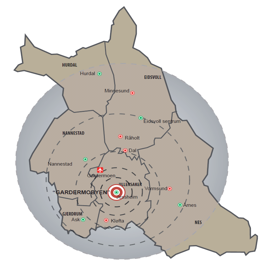 5. Gardermobyen Handlingsplan Samferdselsstrategi for Øvre Romerike Denne strategien innebærer at Gardermoen og Jessheim som samlet Gardermoby innehar en internasjonal, nasjonal, regional og lokal