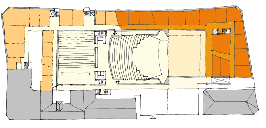 970 m2 BRA 2. etasje ca. 600 m2 BRA 3. etasje ca. 760 m2 BRA 4. etasje ca. 760 m2 BRA 5.