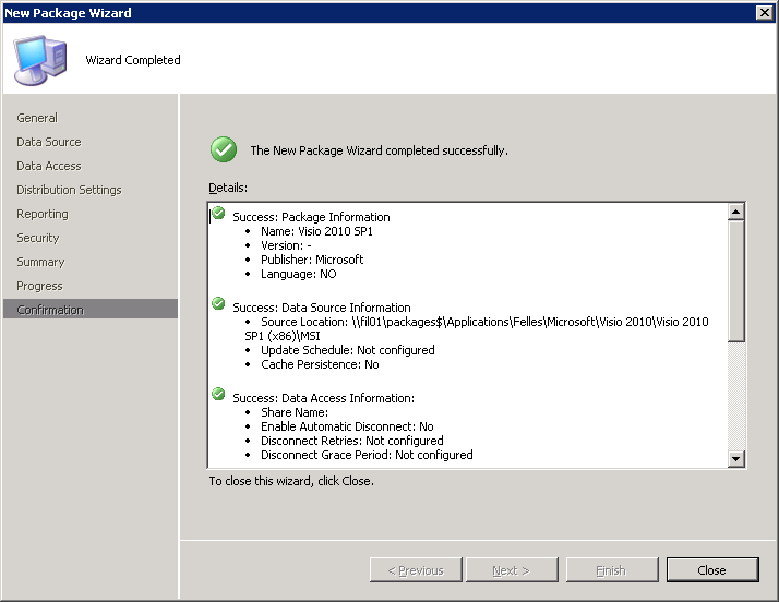 Applikasjoner i SCCM Side 13 av 25 Filshare for kildefiler over (side 6). Velg Enable binary differential replication.