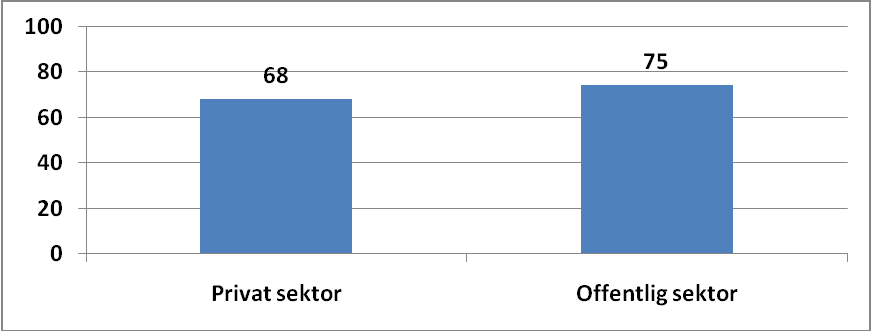 Er det forskjell på offentlig og privat sektor når det gjelder læring i arbeidet?