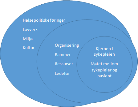 sykepleieren, men som gjennom sin appell om å bli tatt vare på, er en som likevel vedkommer sykepleieren. Avhengigheten av andre er ikke minst tilstede når vi er syke eller lider.