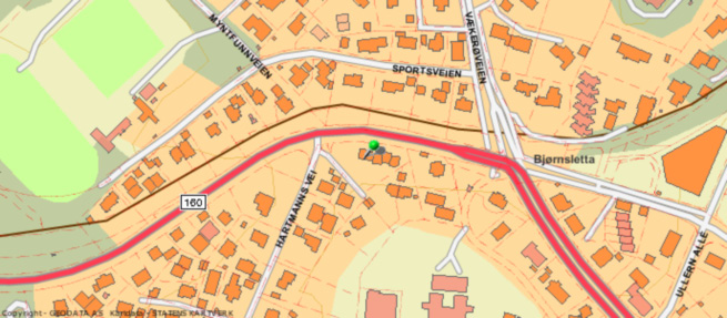 Hartmanns vei 39 Lilleaker er et bolig- og nærings-strøk i bydel Ullern.