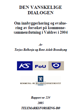 «Seks råd fra Valdres» - erfaringer i 2004 1. Bruk ulike høringsmetoder vent med å fastsette tidspunkt for folkeavstemning. Bruk informasjonsfoldere, lokale media, folkemøter mm 2.