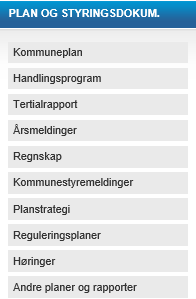 I punktene ovenfor finner man mye informasjon tilgjengelig.