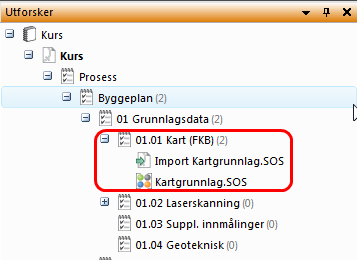 NB: I Novapoint 19 DCM vil data som ikke fanges opp av valgte konverteringsregel IKKE leses inn.