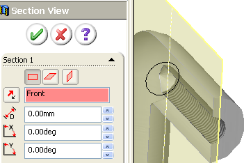 Hvis du får problemer med å plassere hullet i midten, se framgangsmåte under. Klikk på 3D Sketch og deretter Edit Sketch. Hold Ctrl nede, og marker de to punktene så de blir grønne.