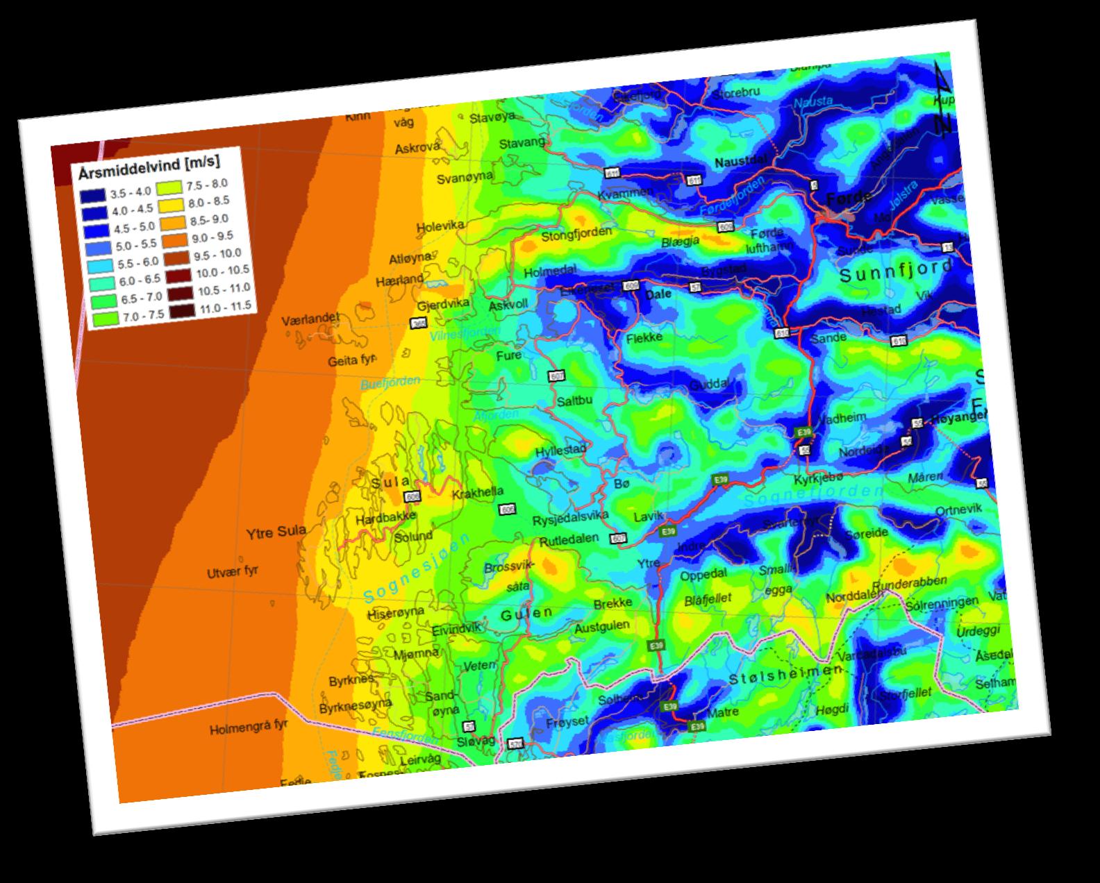 5.2 Vindkraft I Gaular kommune er vindressursane avgrensa. 5.3 Bioenergi Massetilveksten av lauvskog er kring 6 000 m 3 i Gaular. Berre om lag 400 m 3 av dette vert avvirka til veg.