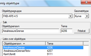 4.3.1. REDIGER GEOMETRI - AR5GRENSE Splitt AR5grensa når bare deler av grensa er feil, meny Kartredigering Splitt i linje eller Splitt i punkt.