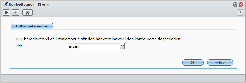 Slik synkroniserer du dato og tid med NTP-server: 1 Påse at en gyldig DNS-server-IP er skrevet inn i Hovedmeny > Kontrollpanel > Nettverk og at USB Station 2 er koblet til Internett.